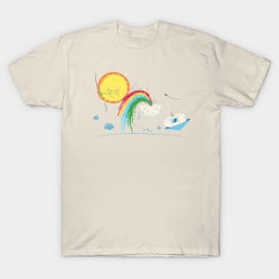 Crouching Sunshine Hidden Rainbow T-Shirt